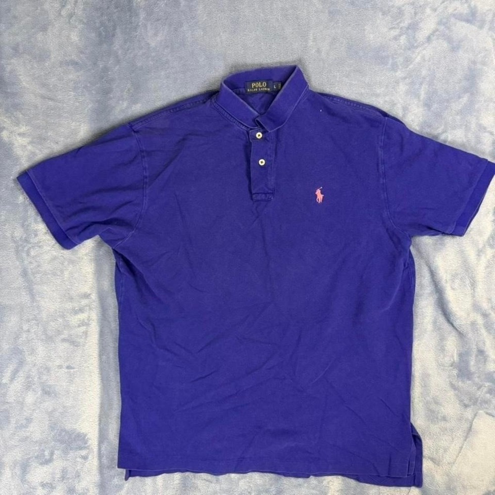Polo Ralph Lauren blue polo‎ shirt men Size L